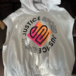 Xl Justice sleeveless hoodie.
